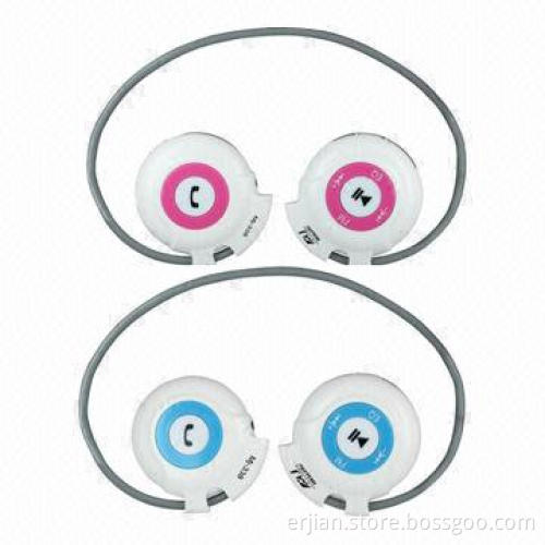 Sports Headphones with Bluetooth Function, MP3 Keypad Control, FM Radio